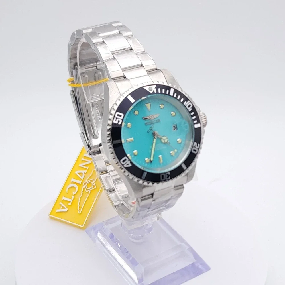 Invicta Pro Diver Aurenova Men's Watch Blue Dial Steel 40mm New 200M